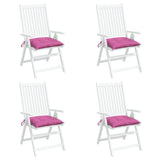 Coussins de chaise lot de 4 rose 50x50x7 cm tissu oxford