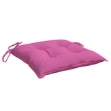 Coussins de chaise lot de 4 rose 50x50x7 cm tissu oxford