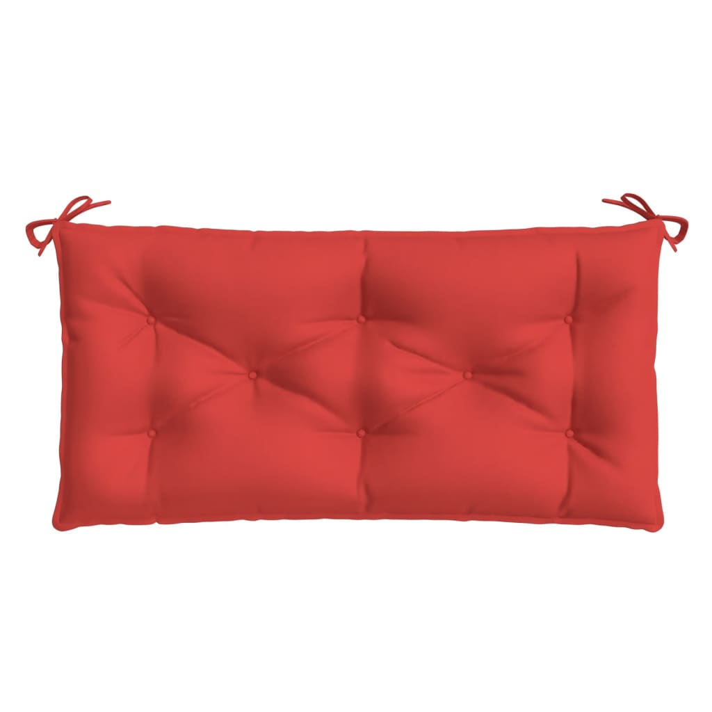 Coussin de banc de jardin rouge 100x50x7 cm tissu oxford