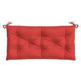 Coussin de banc de jardin rouge 100x50x7 cm tissu oxford