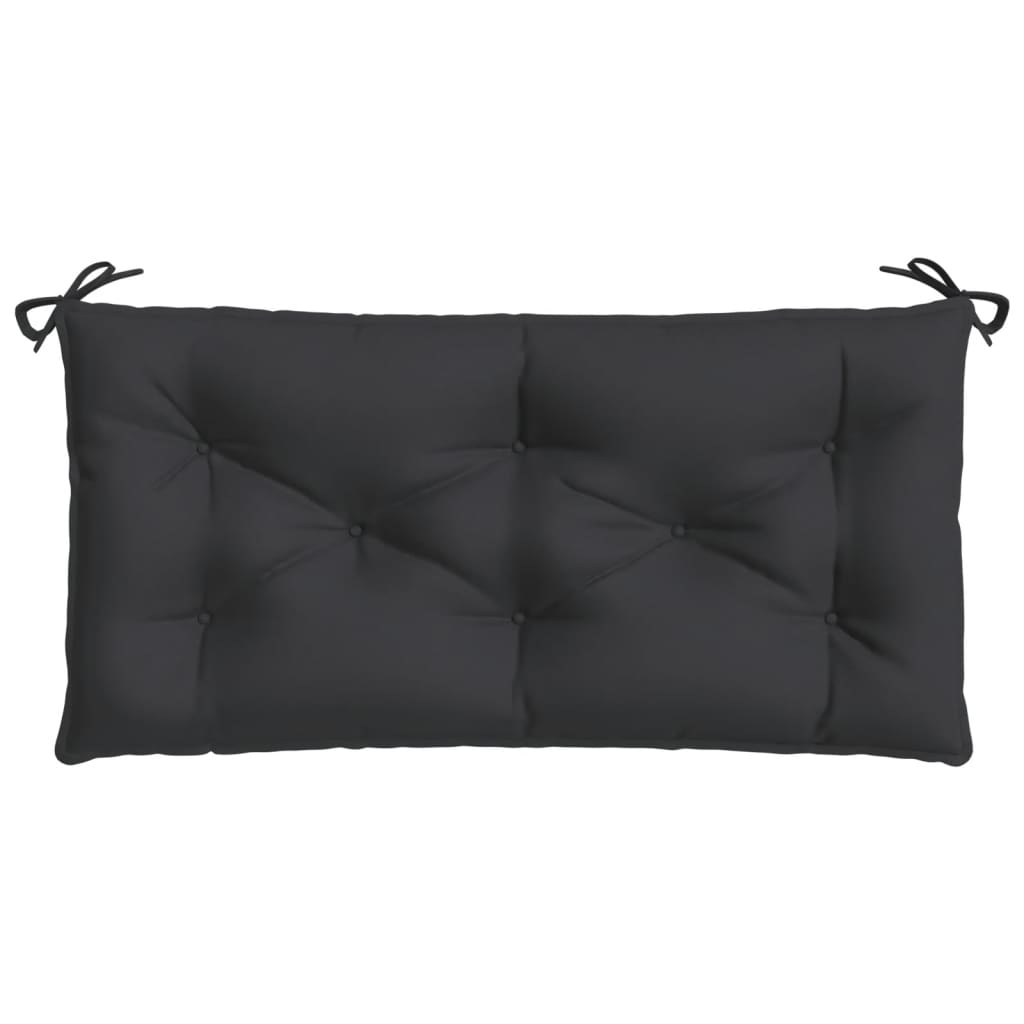 Coussin de banc de jardin noir 100x50x7 cm tissu oxford