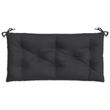 Coussin de banc de jardin noir 100x50x7 cm tissu oxford