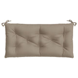 Coussin de banc de jardin taupe 100x50x7 cm tissu oxford