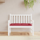 Coussin de banc de jardin rouge bordeaux 100x50x7 cm