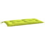 Coussin de banc de jardin vert brillant 100x50x7cm tissu oxford