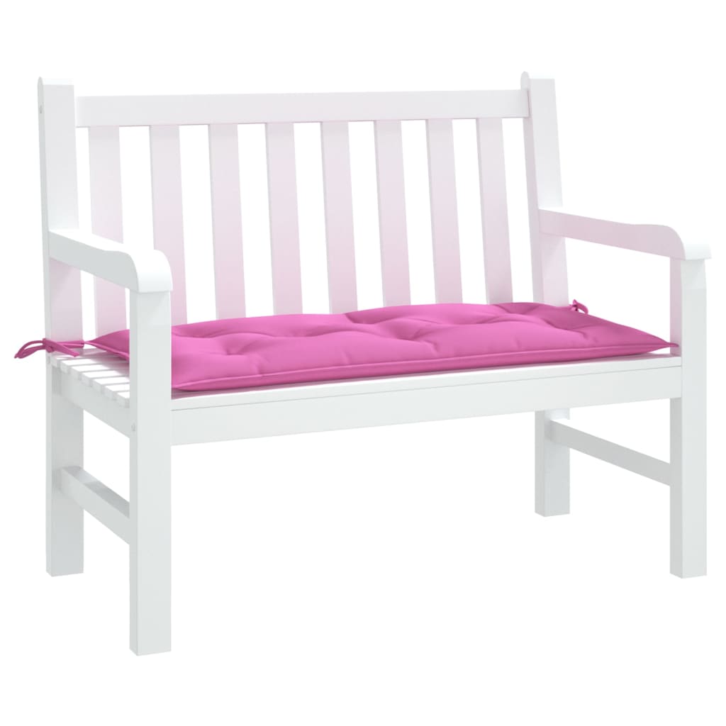 Coussin de banc de jardin rose 100x50x7 cm tissu oxford