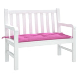 Coussin de banc de jardin rose 100x50x7 cm tissu oxford