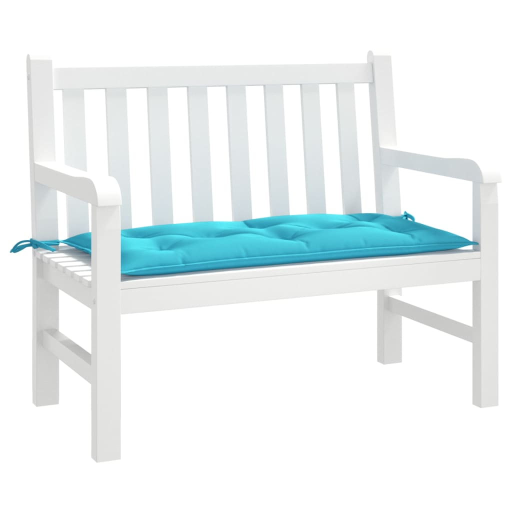 Coussin de banc de jardin turquoise 100x50x7 cm tissu oxford