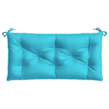 Coussin de banc de jardin turquoise 100x50x7 cm tissu oxford