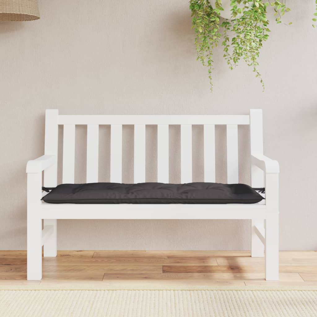 Coussin de banc de jardin anthracite 120x50x7 cm tissu oxford