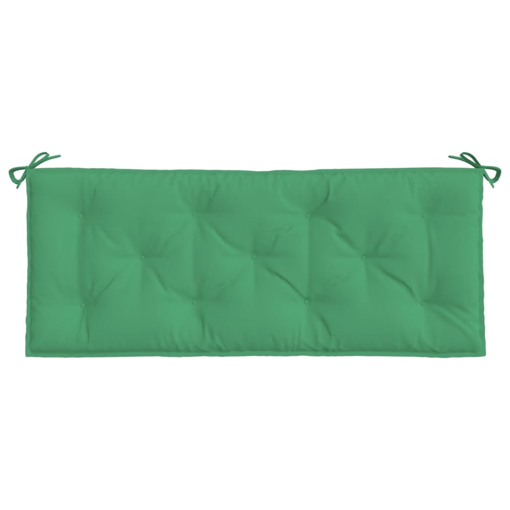 Coussin de banc de jardin vert 120x50x7 cm tissu oxford