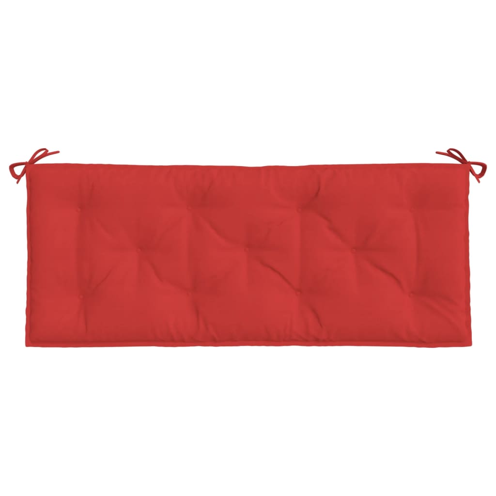 Coussin de banc de jardin rouge 120x50x7 cm tissu oxford