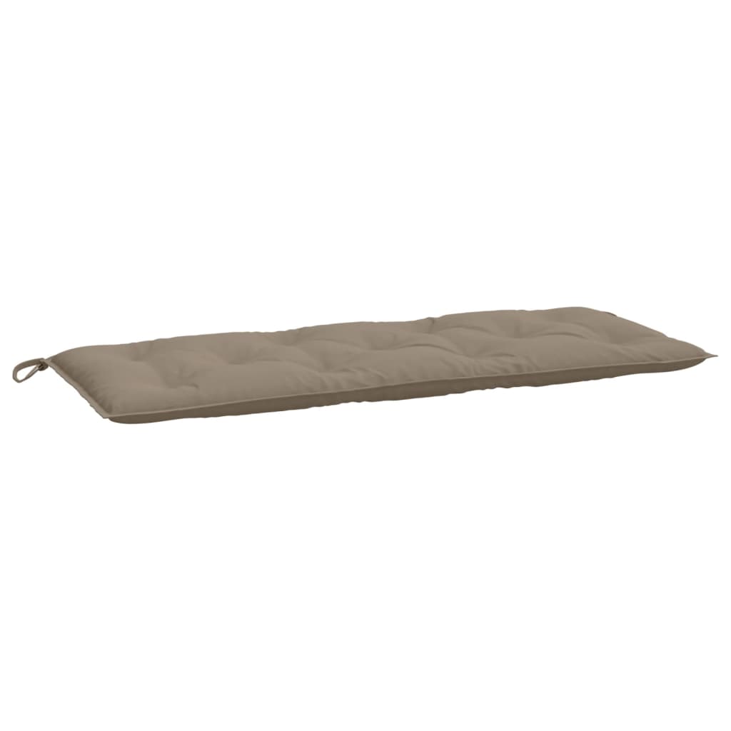 Coussin de banc de jardin taupe 120x50x7 cm tissu oxford