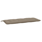 Coussin de banc de jardin taupe 120x50x7 cm tissu oxford