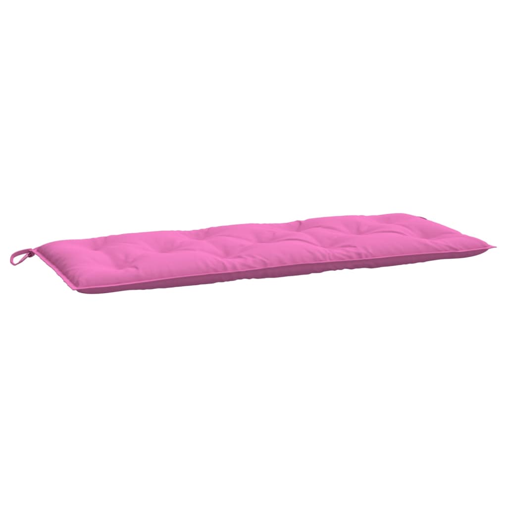 Coussin de banc de jardin rose 120x50x7 cm tissu