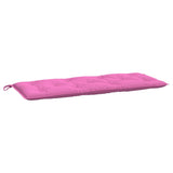 Coussin de banc de jardin rose 120x50x7 cm tissu