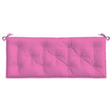 Coussin de banc de jardin rose 120x50x7 cm tissu