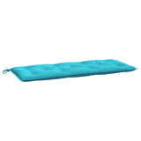 Coussin de banc de jardin turquoise 120x50x7 cm tissu