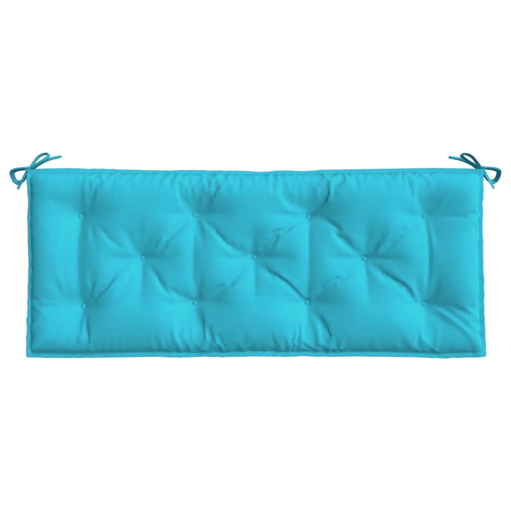 Coussin de banc de jardin turquoise 120x50x7 cm tissu