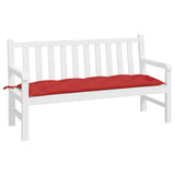 Coussin de banc de jardin rouge 150x50x7 cm tissu oxford