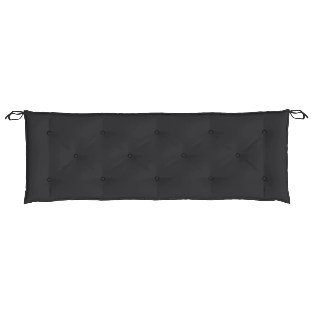 Coussin de banc de jardin noir 150x50x7 cm tissu oxford