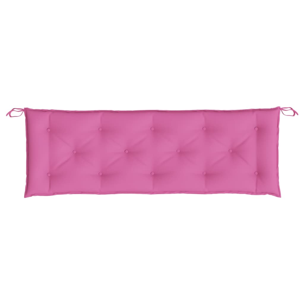 Coussin de banc de jardin rose 150x50x7 cm tissu oxford