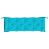 Coussin de banc de jardin turquoise 150x50x7 cm tissu oxford