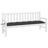 Coussin de banc de jardin noir 180x50x7 cm tissu oxford