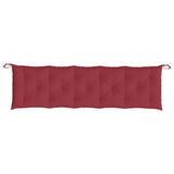 Coussin de banc de jardin rouge bordeaux 180x50x7 cm