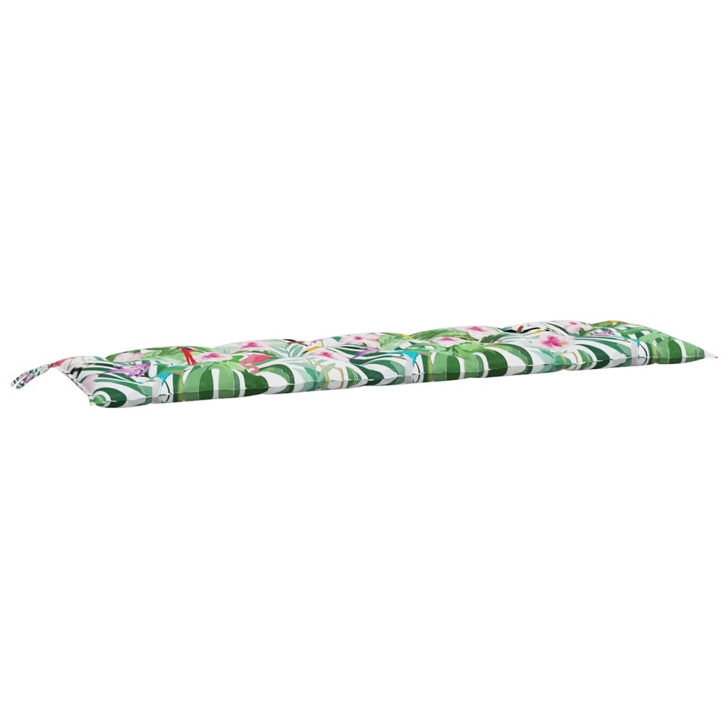 Coussin de banc de jardin multicolore 180x50x7 cm tissu oxford