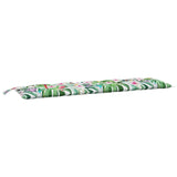 Coussin de banc de jardin multicolore 180x50x7 cm tissu oxford