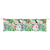 Coussin de banc de jardin multicolore 180x50x7 cm tissu oxford