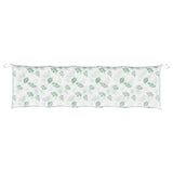 Coussin de banc de jardin motif de feuilles 180x50x7 cm