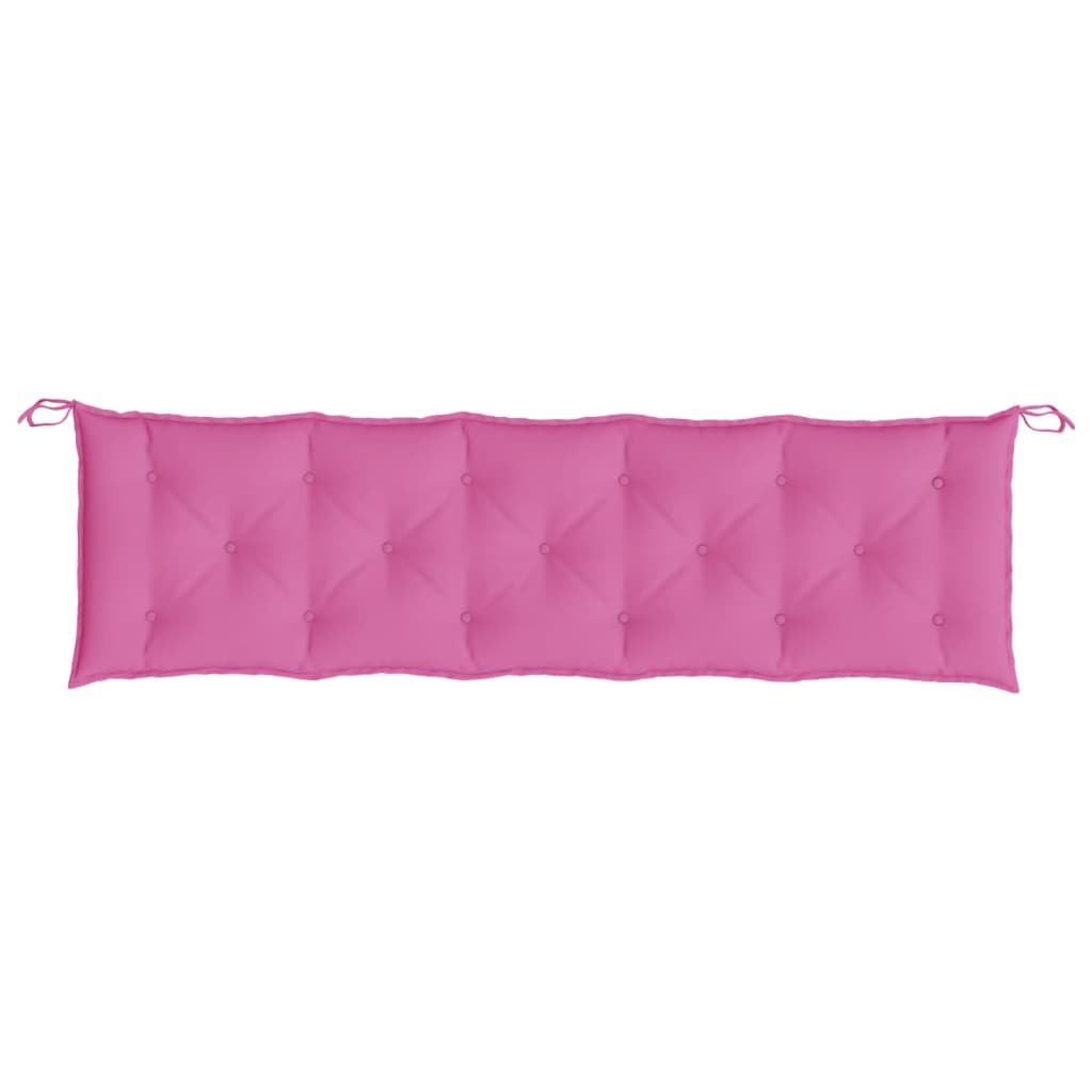 Coussin de banc de jardin rose 180x50x7 cm tissu oxford