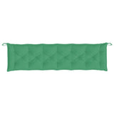 Coussin de banc de jardin vert 200x50x7 cm tissu oxford