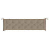 Coussin de banc de jardin taupe 200x50x7 cm tissu oxford