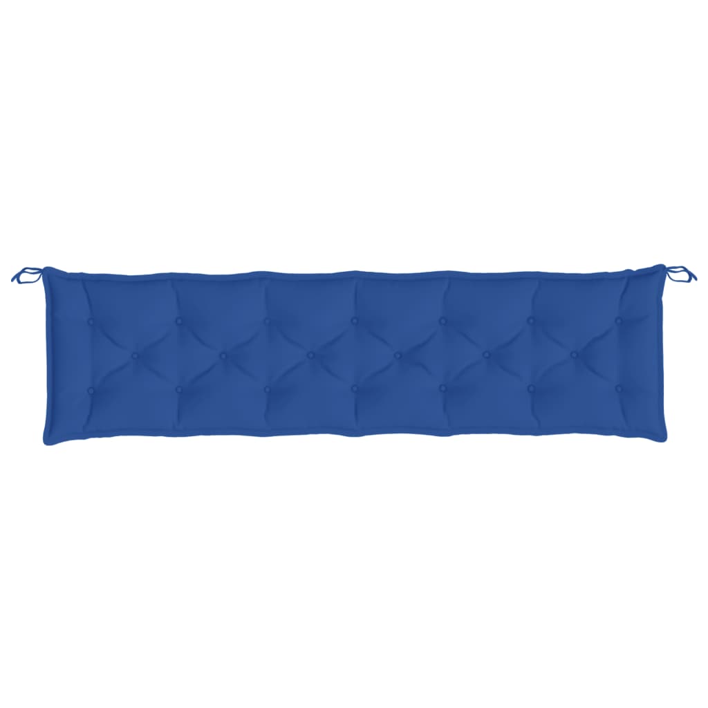 Coussin de banc de jardin bleu royal 200x50x7 cm tissu oxford