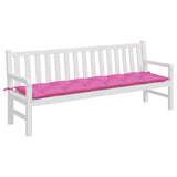 Coussin de banc de jardin rose 200x50x7 cm tissu