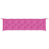 Coussin de banc de jardin rose 200x50x7 cm tissu