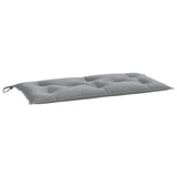 Gartenbankauflagen 2er-Set grau 100x50x7 cm Oxford-Stoff