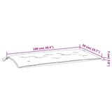 Gartenbankauflagen 2er-Set grau 100x50x7 cm Oxford-Stoff