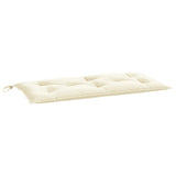 Coussins de banc jardin lot de 2 crème 100x50x7 cm tissu oxford