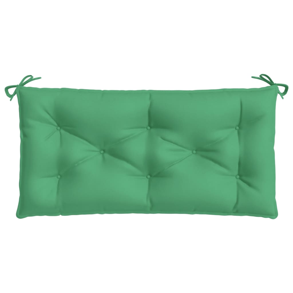 Coussins de banc jardin lot de 2 vert 100x50x7 cm tissu Oxford