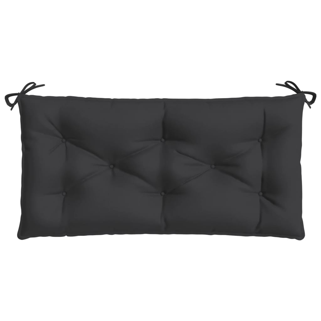 Coussins de banc jardin lot de 2 noir 100x50x7 cm tissu Oxford