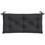 Coussins de banc jardin lot de 2 noir 100x50x7 cm tissu Oxford