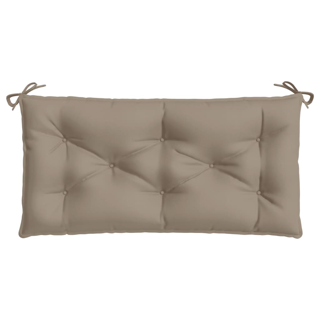 Coussins de banc jardin lot de 2 taupe 100x50x7 cm tissu Oxford