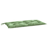 Coussins de banc de jardin lot de 2 motif de feuilles