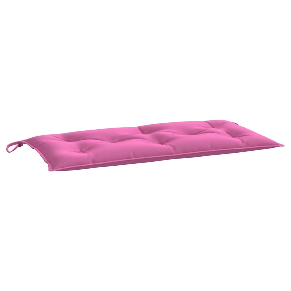 Gartenbankauflagen 2er-Set rosa 100x50x7 cm Stoff