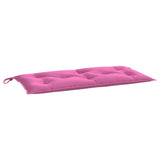 Gartenbankauflagen 2er-Set rosa 100x50x7 cm Stoff