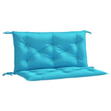 Coussins de banc de jardin lot de 2 turquoise 100x50x7 cm tissu